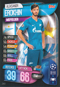 Aleksandr Erokhin Zenit Petersburg 2019/20 Topps Match Attax CL #ZEN12